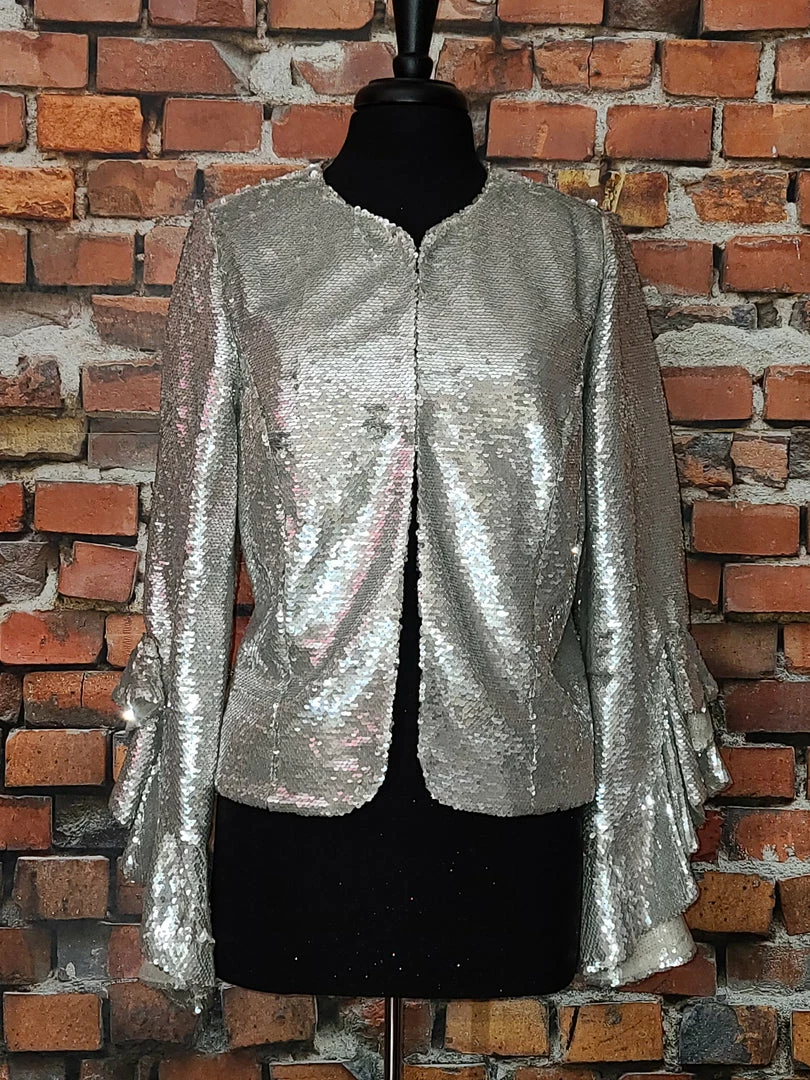 Alberto Makali Ruffle Embellished Jacket TIFFIANY'S CLOSET 6 Alberto Makali Ruffle Embellished Jacket TIFFIANY'S CLOSET