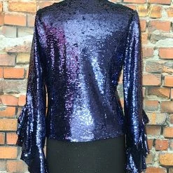 Alberto Makali Ruffle Embellished Jacket TIFFIANY'S CLOSET