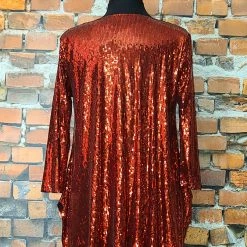 The Sparkling Spur Red Sequin Top TIFFIANY'S CLOSET