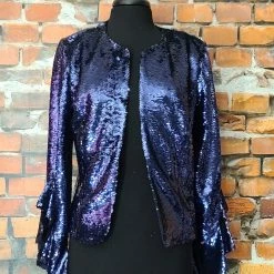 Alberto Makali Ruffle Embellished Jacket TIFFIANY'S CLOSET