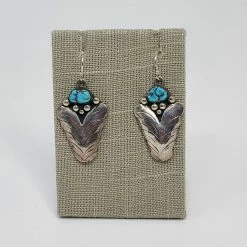 The Sparkling Spur Kingman Turquoise Dangle Earrings
