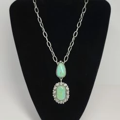 The Sparkling Spur Jewelry The “Augustine” 2 Stone Layering Necklace