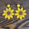 The Sparkling Spur Jewelry Beaded Sunflower Earrings