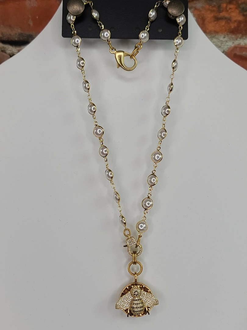 Mustard Seed Jewelry Pave Bee Necklace New Arrivals 3 Mustard Seed Jewelry Pave Bee Necklace New Arrivals