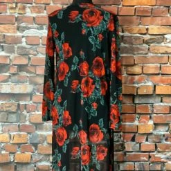 The Sparkling Spur TIFFIANY'S CLOSET Shear Black Rose Duster