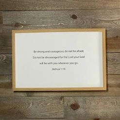 The Sparkling Spur Be Strong And Courageous Picture Gifts/Grace