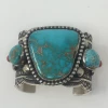 Silver Creations From The Southwest By Gundi Jewelry Turquoise & Red Coral Cuff
