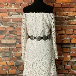Brontë Dress With Open Lace Bell Sleeves TIFFIANY'S CLOSET