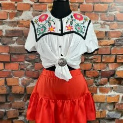 The Sparkling Spur Ruffled Skort