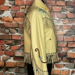 Double D Ranch Wear Fringed Leather Embroidered Jacket TIFFIANY'S CLOSET