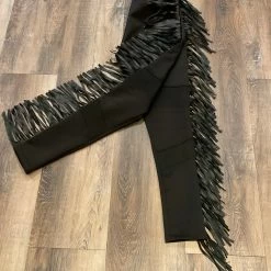 The Sparkling Spur Leather Fringe Pant TIFFIANY'S CLOSET