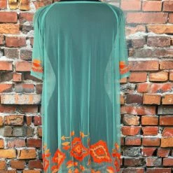 The Sparkling Spur TIFFIANY'S CLOSET Sheer Cover-Up With Embroidery