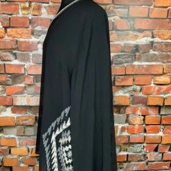 Double D Ranch Sheer Black Top With Embroidery