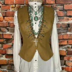 Double D Ranch Wear Cross Vest TIFFIANY'S CLOSET