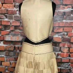 Designs By Triesta Fringed Leather Vest & Skort TIFFIANY'S CLOSET