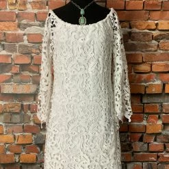 Brontë Dress With Open Lace Bell Sleeves TIFFIANY'S CLOSET