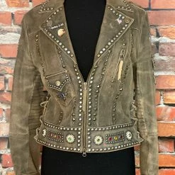 The Sparkling Spur TIFFIANY'S CLOSET Freedom Leather Jacket