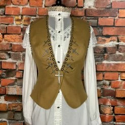 Double D Ranch Wear Cross Vest TIFFIANY'S CLOSET