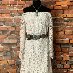 Brontë Dress With Open Lace Bell Sleeves TIFFIANY'S CLOSET
