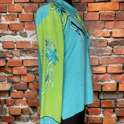 Double D Ranchwear Jeweled Flower Sweater