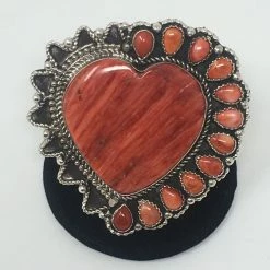 Ednie E. Yabeny Jewelry Spiny Oyster Heart Ring