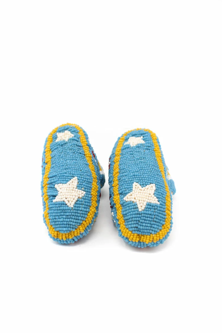 The Sparkling Spur Lakota Style Fully Beaded Baby Moccasins 9 The Sparkling Spur Lakota Style Fully Beaded Baby Moccasins