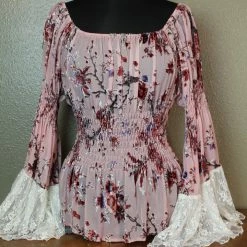 The Sparkling Spur Marrika Nakk Peasant Blouse TIFFIANY'S CLOSET