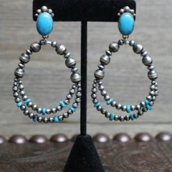 The Sparkling Spur Jewelry Sleeping Beauty Turquoise And Sterling Silver Earrings