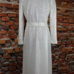 The Sparkling Spur Dazzling Long Sequined Coat Jackets