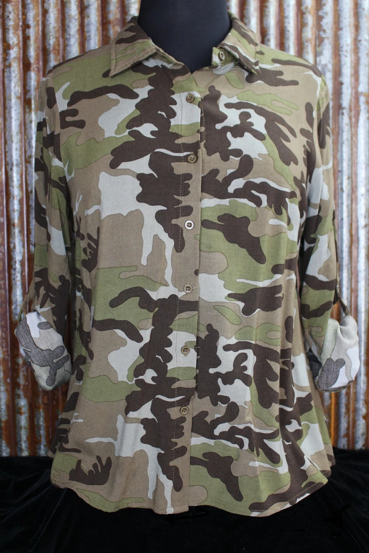 The Sparkling Spur Camo Shirt With Embroidery Patch 4 The Sparkling Spur Camo Shirt With Embroidery Patch