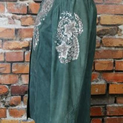 Double D Ranch Wear TIFFIANY'S CLOSET Stunning Suede Jacket With Large Rhinestone Buttons