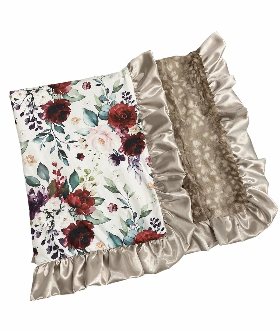 The Sparkling Spur Kids Of A King Lush Floral/Fawn Blanket 3 The Sparkling Spur Kids Of A King Lush Floral/Fawn Blanket