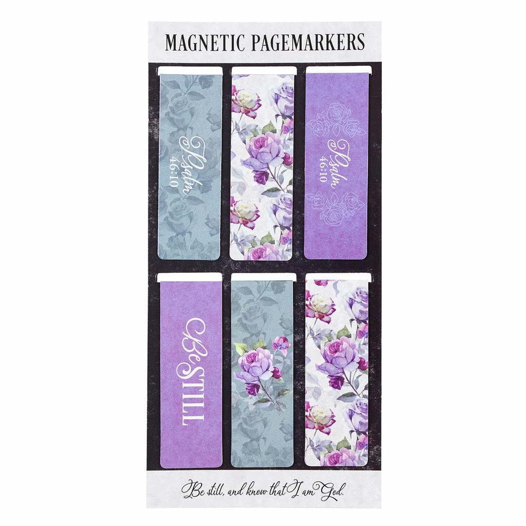 The Sparkling Spur Be Still Magnetic Bookmark Set 4 The Sparkling Spur Be Still Magnetic Bookmark Set
