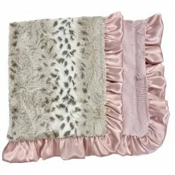 The Sparkling Spur Snowcat Dusty Pink Blanket Kids Of A King