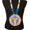 Robert Waubanascum/Oneida Jaw Dropping Beaded Medallion