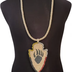 Tex’s Line Accessories Arrow Beaded Bear Claw Medallion