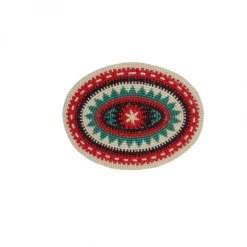 Tex’s Line Small Oval Beaded Buckle With Cut Beads