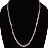 The Sparkling Spur New Arrivals 24" Silver Tennis Necklace