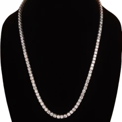 The Sparkling Spur New Arrivals 24" Silver Tennis Necklace