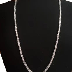 The Sparkling Spur New Arrivals 36" Silver Tennis Necklace