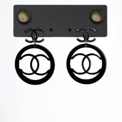 The Sparkling Spur Jewelry The Charlie Earrings Black Or Pink Round