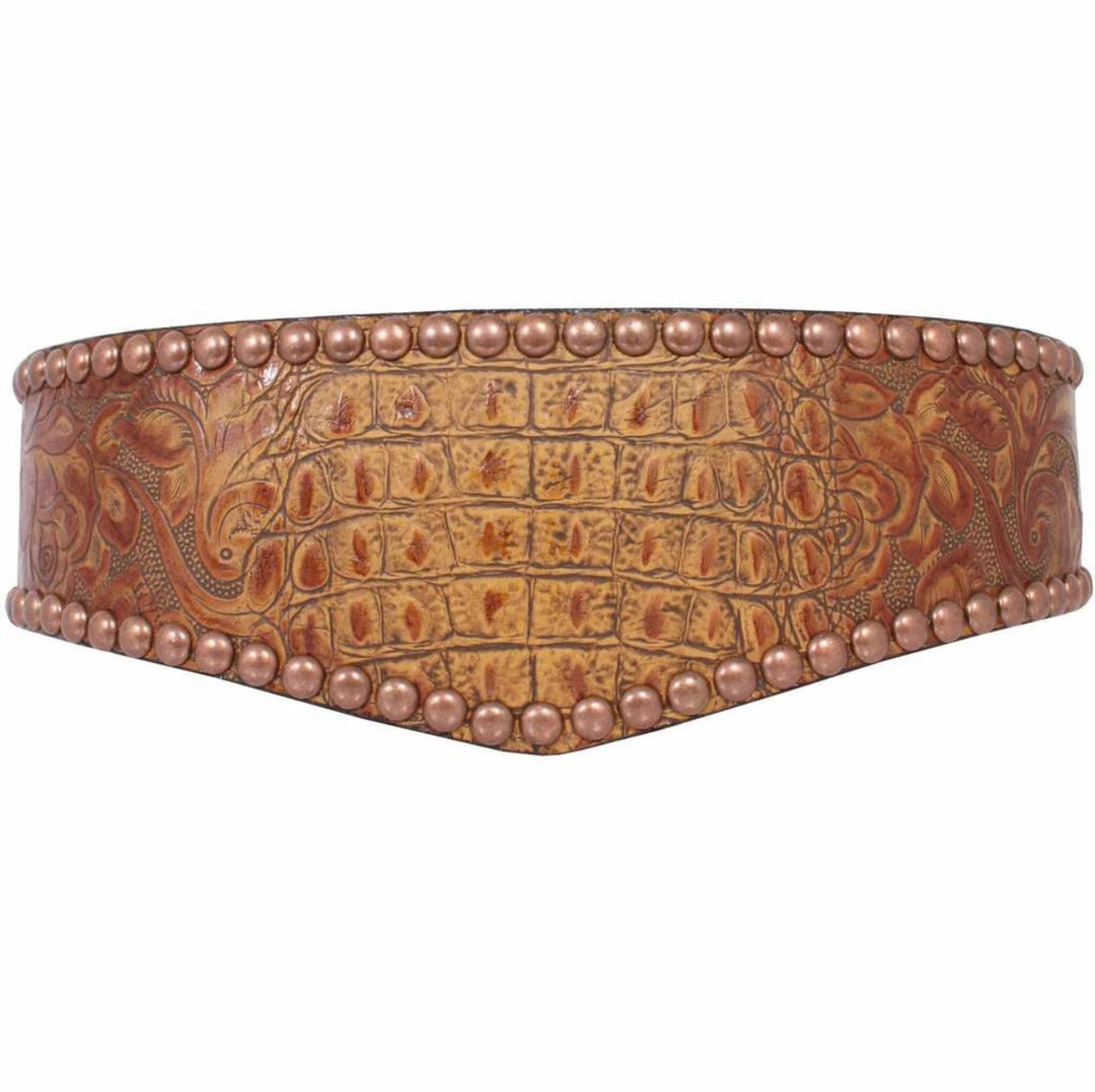 Double J Saddlery Double J Tan Wide V Belt 3 Double J Saddlery Double J Tan Wide V Belt