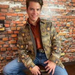 Pendleton Jacquard CPO Wool Shirt Jacket