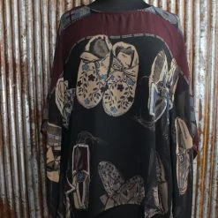 Double D Ranch Wear Sheer Moccasin Poncho TIFFIANY'S CLOSET