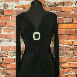 The Sparkling Spur TIFFIANY'S CLOSET V-neck With Rhinestone Ornament