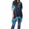 Double D Ranch - Jewelry Junket Collection Turquoise World Poncho Ponchos & Dusters