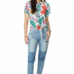 Double D Ranch Wear - Folk Foray Collection Tops Nina Tie Top