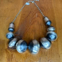 Peyote Bird Designs Mega Silver Bead Necklace Jewelry