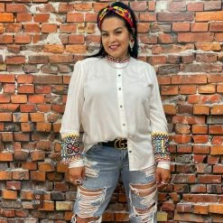 Double D Ranch Wear - Folk Foray Collection Tops Haithi Top