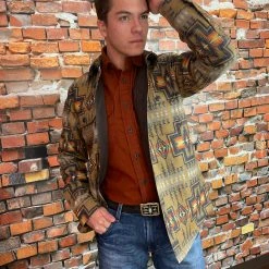 Pendleton Jacquard CPO Wool Shirt Jacket